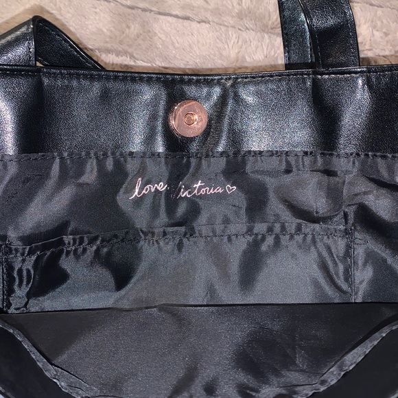 Large Faux Leather Victoria’s Secret Fringe Tote - Picture 7 of 12